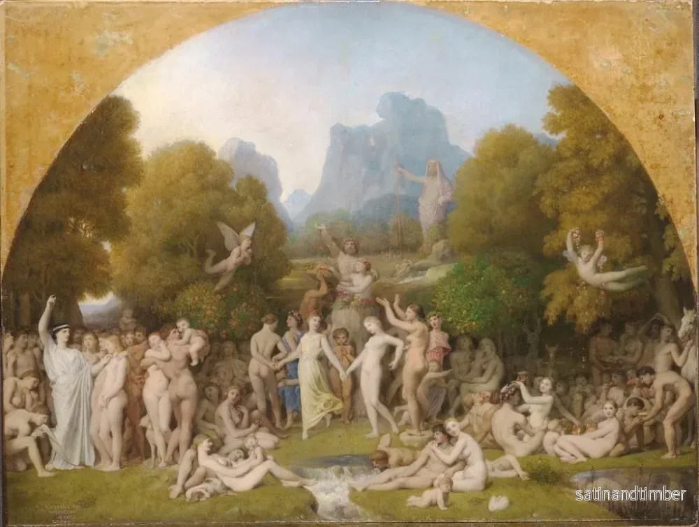 Reproduktion av målningen L'Âge d'or - Jean-Auguste-Dominique Ingres - Bild 2