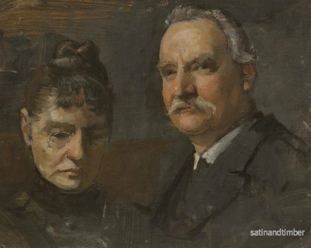Reproduktion av målningen Portrait av en man och en kvinna - Edvard Persus - Bild 2