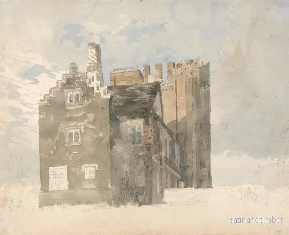 Reproduktion av målningen Hall de Layer Marney, Essex - Thomas Girtin - Bild 2