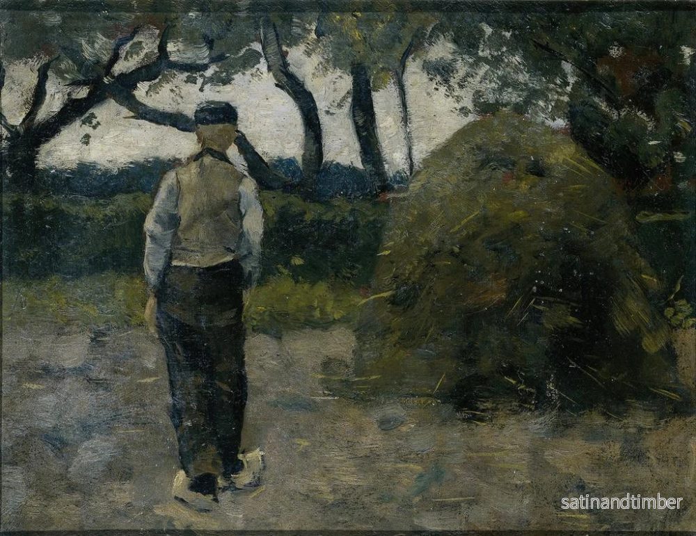 Reproduktion av målningen En bonde nära en höbale - Richard Nicolas Roland Holst - Bild 2