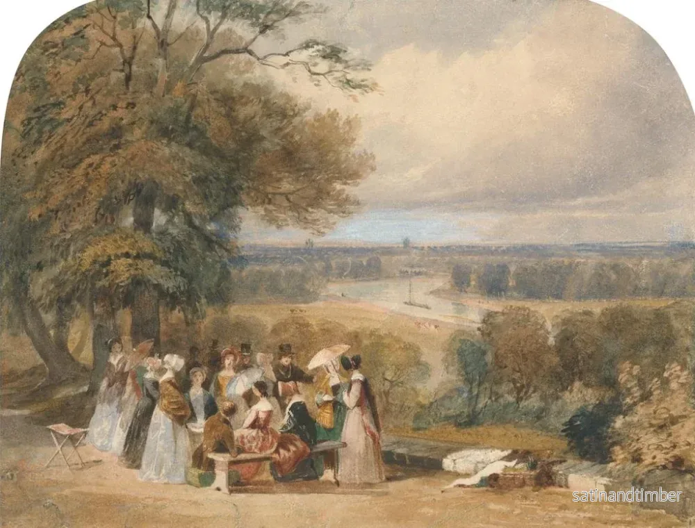 Reproduktion av målningen En picknick på Richmond Hill - Joseph Murray Ince - Bild 2