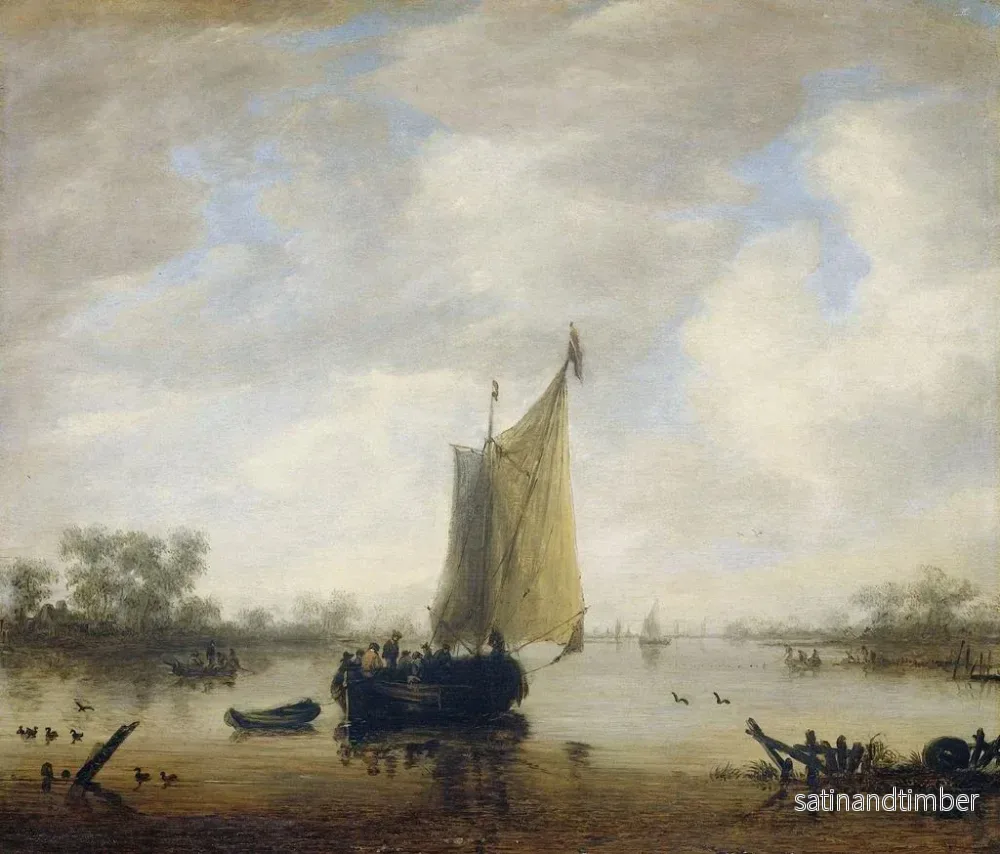 Reproduktion av målningen Vue de la rivière - Jeronymus van Diest II - Bild 2