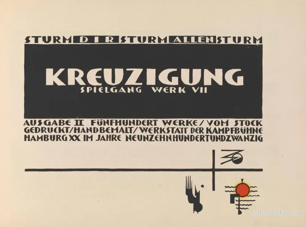 Reproduktion av målningen Titelbild av korsfästelsen - Lothar Schreyer - Bild 2