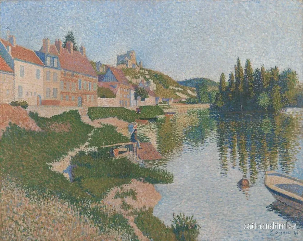 Reproduktion av målningen Les Andelys - Paul Signac - Bild 2