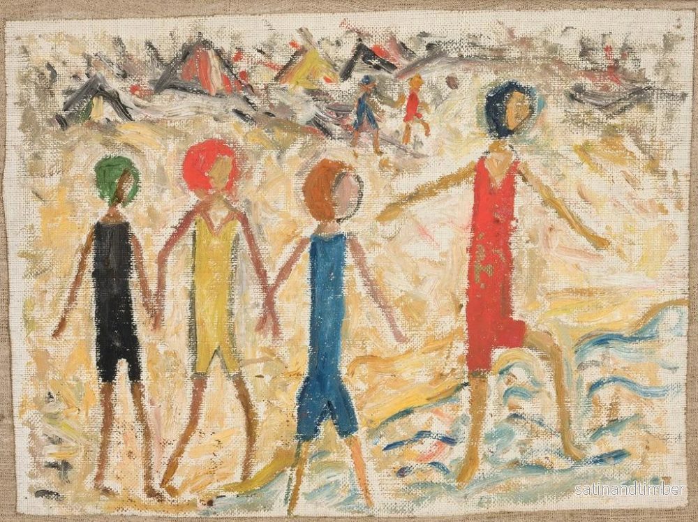 Reproduktion av målningen Barn på en strand - Tadeusz Makowski - Bild 2