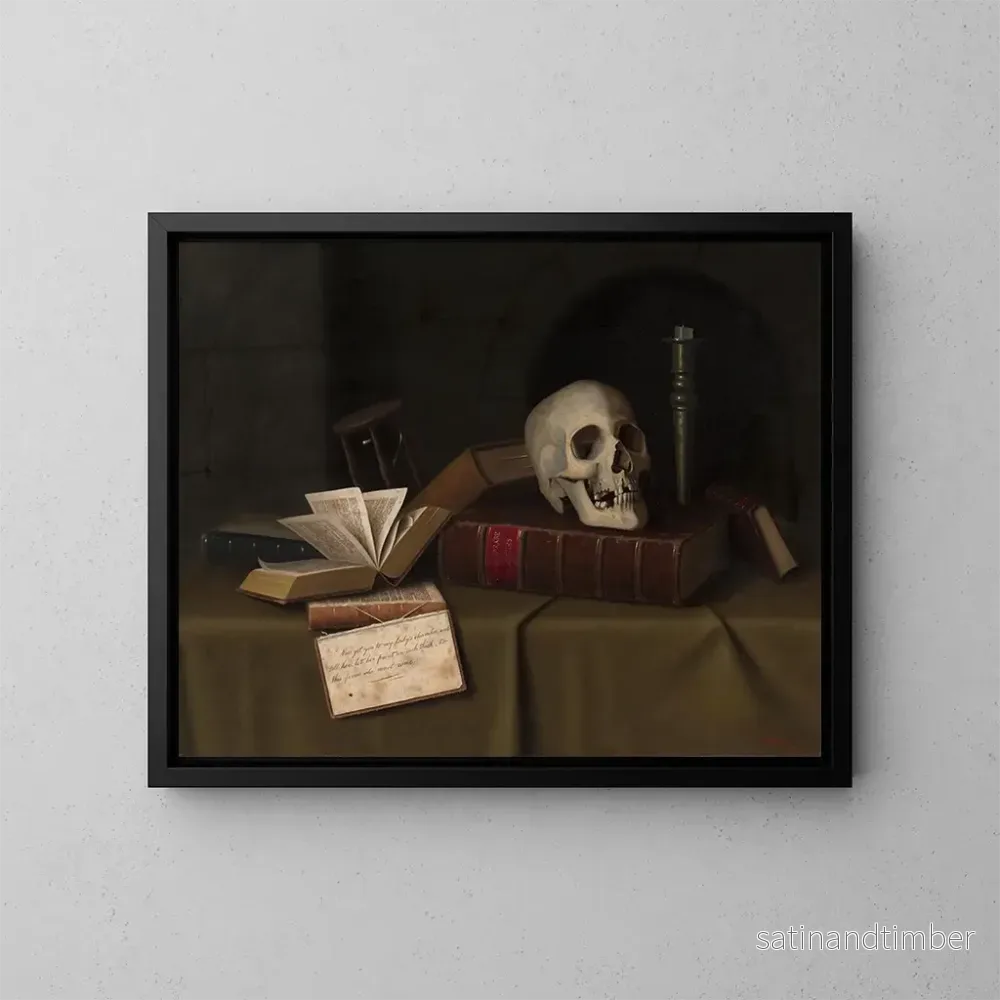 Reproduktion av målningen Memento Mori à cette faveur - William Michael Harnett