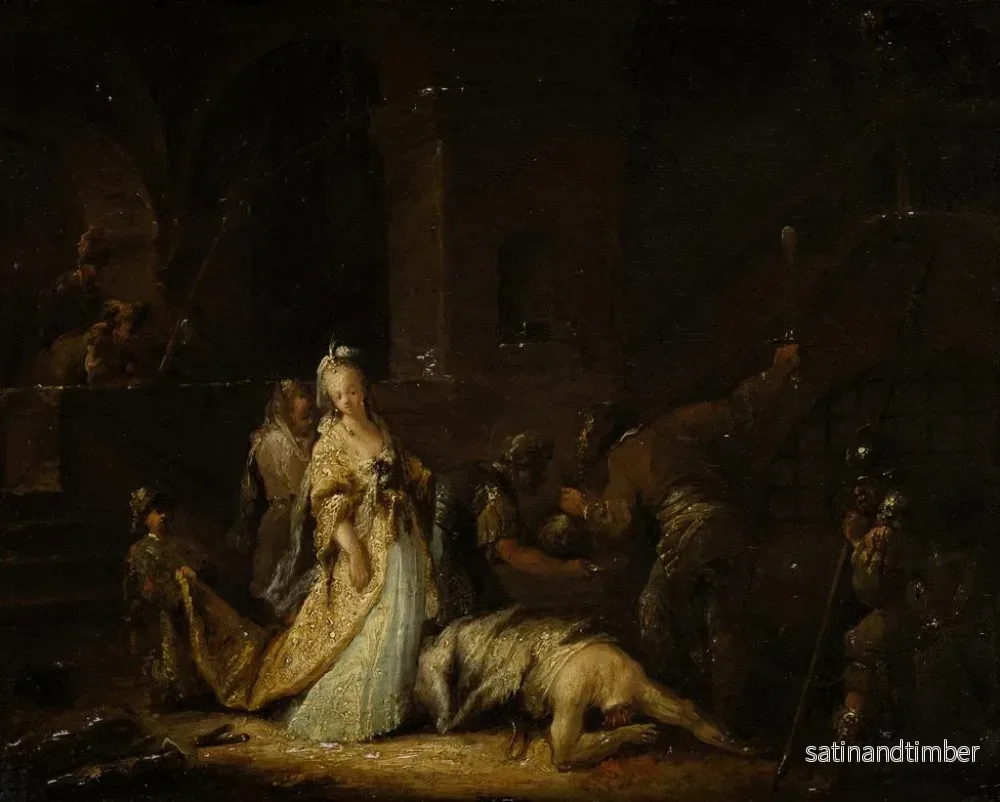 Reproduktion av målningen La Décapitation de saint Jean-Baptiste - Johann Georg Trautmann - Bild 2