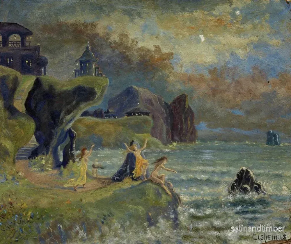 Reproduktion av målningen Sirènes de la mer - Louis Michel Eilshemius - Bild 2