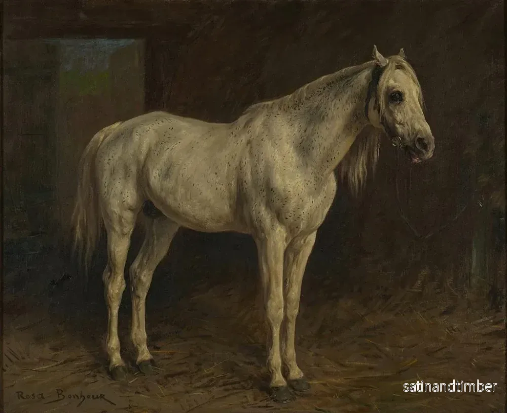 Reproduktion av målningen av den vita hästen - Rosa Bonheur - Bild 2