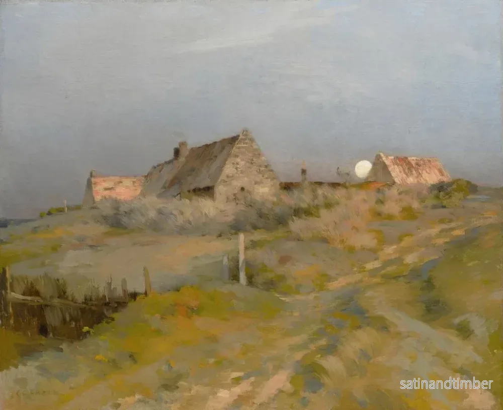 Reproduktion av målningen Lever de lune - Jean-Charles Cazin - Bild 2