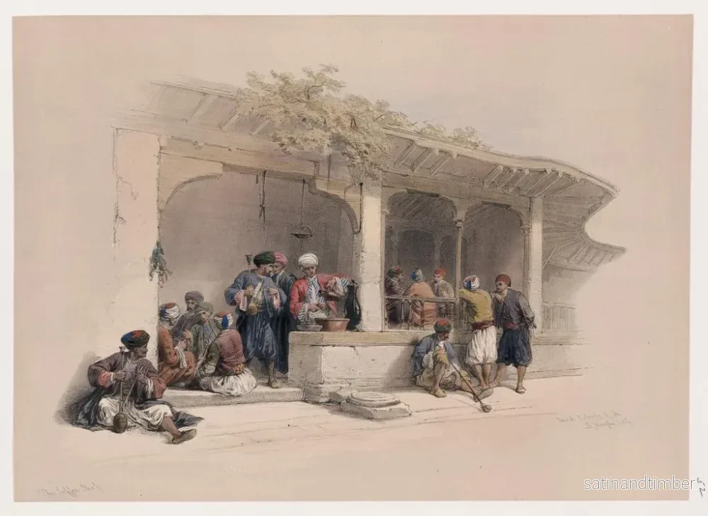 Reproduktion av målningen Le café - David Roberts - Bild 2