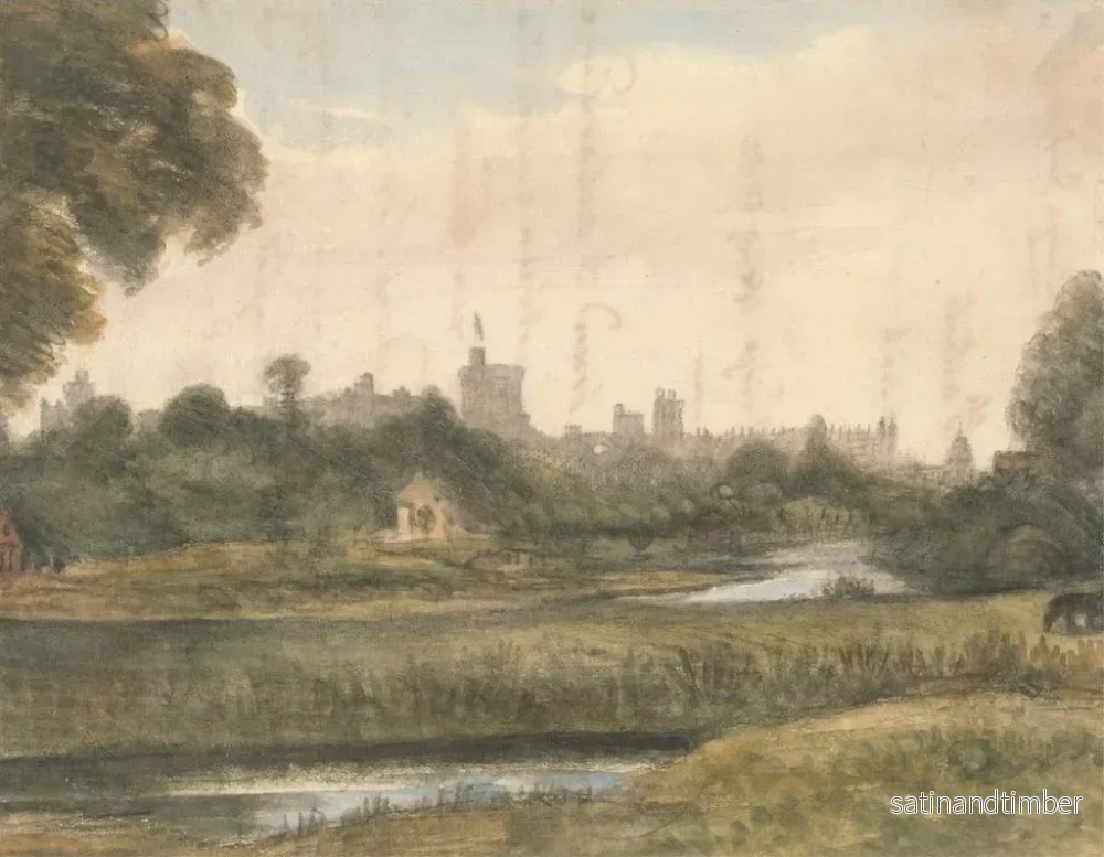 Reproduktion av målningen Vue de Windsor depuis la rivière - William Crotch - Bild 2