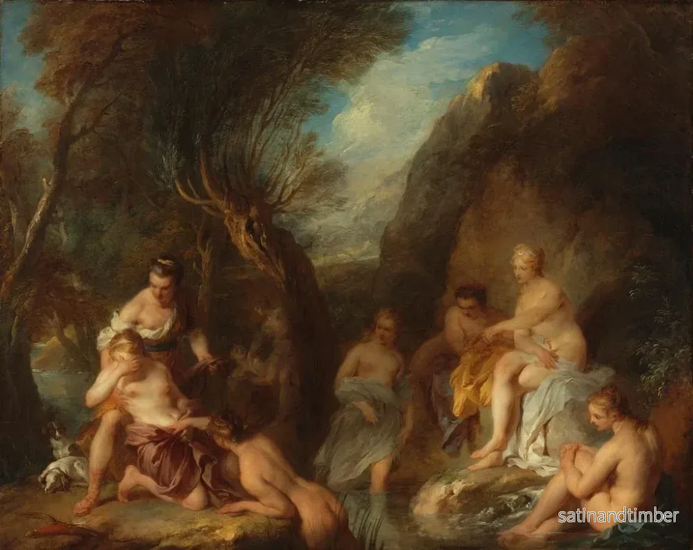 Reproduktion av målningen Diane och Callisto - François Lemoyne - Bild 2