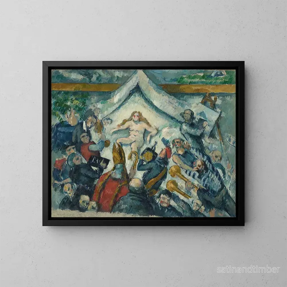 Reproduktion av målningen Le Féminin Éternel - Paul Cézanne