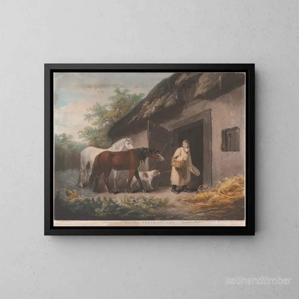 Reproduktion av målningen Le Nourrisseur de chevaux – George Morland Reproduktion av målningen Le Nourrisseur de chevaux – George Morland
