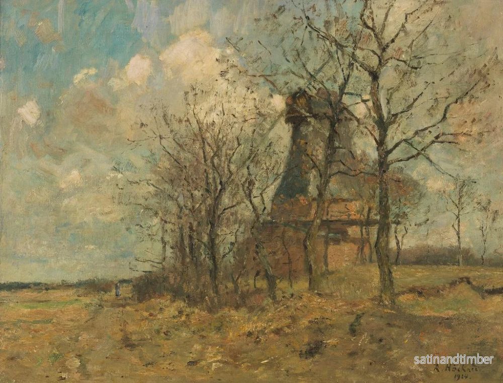Reproduktion av målningen Le moulin de Wedel sous les arbres - Rudolf Hückner - Bild 2
