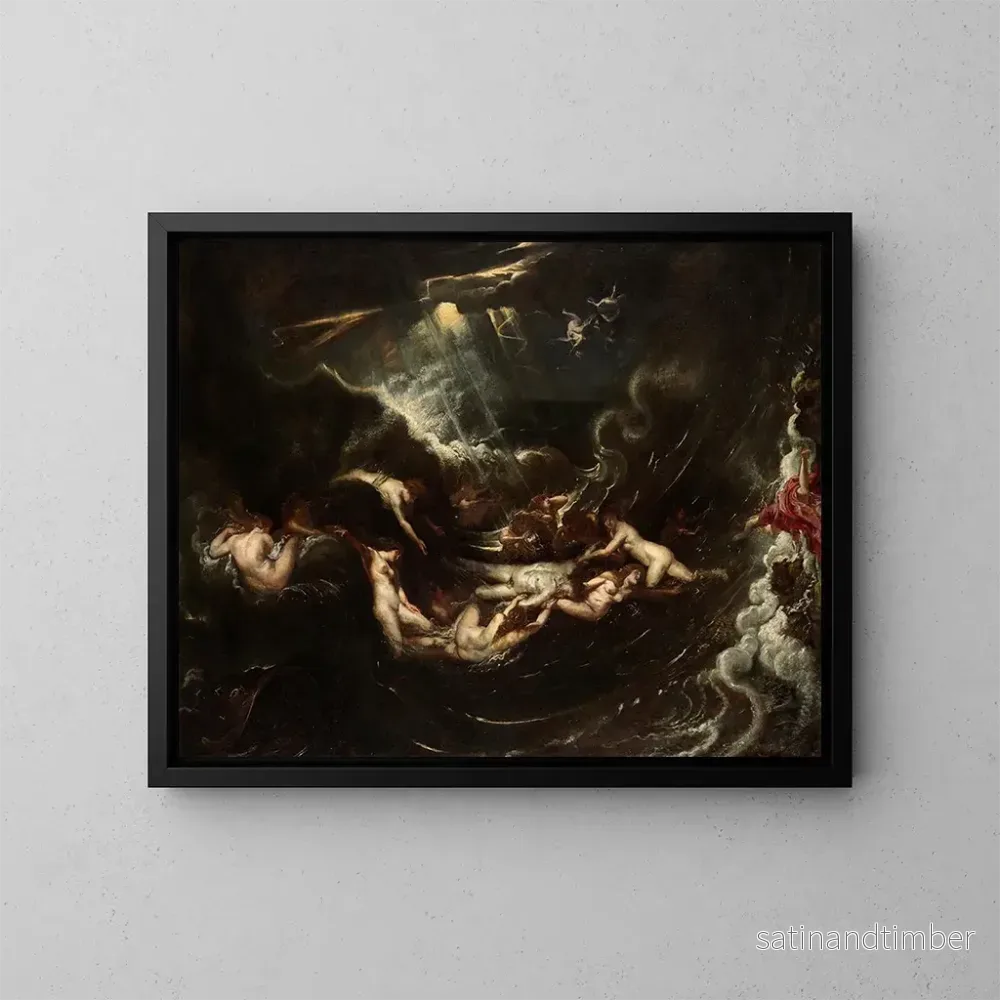 Reproduktion av målningen Héros et Léandre - Peter Paul Rubens