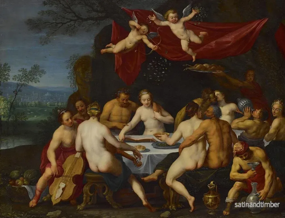 Reproduktion av målningen Le festin de noces de Bacchus et Ariane - Marten Pepijn - Bild 2