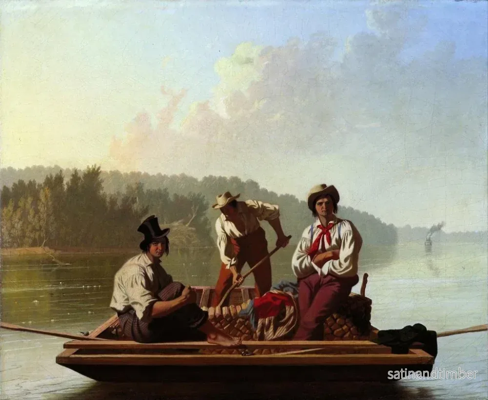 Reproduktion av målningen Les bateliers du Missouri - George Caleb Bingham - Bild 2