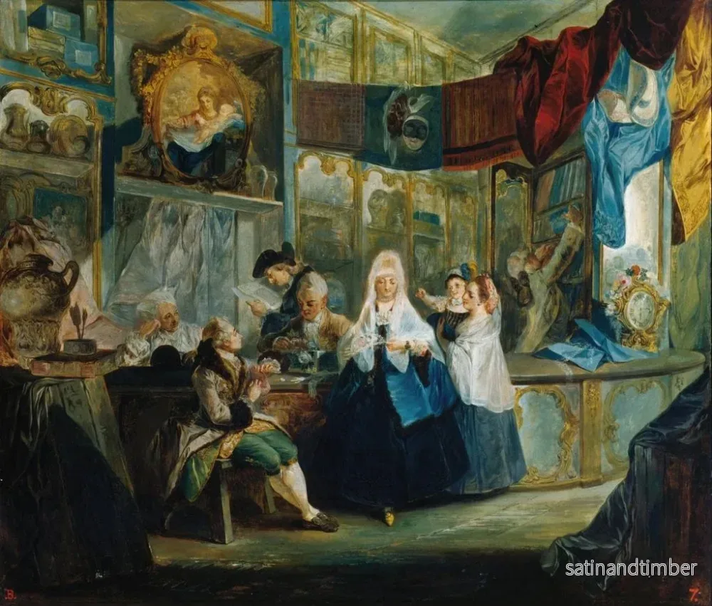 Reproduktion av målningen La boutique de l'antiquaire Geniani - Luis Paret y Alcázar - Bild 2
