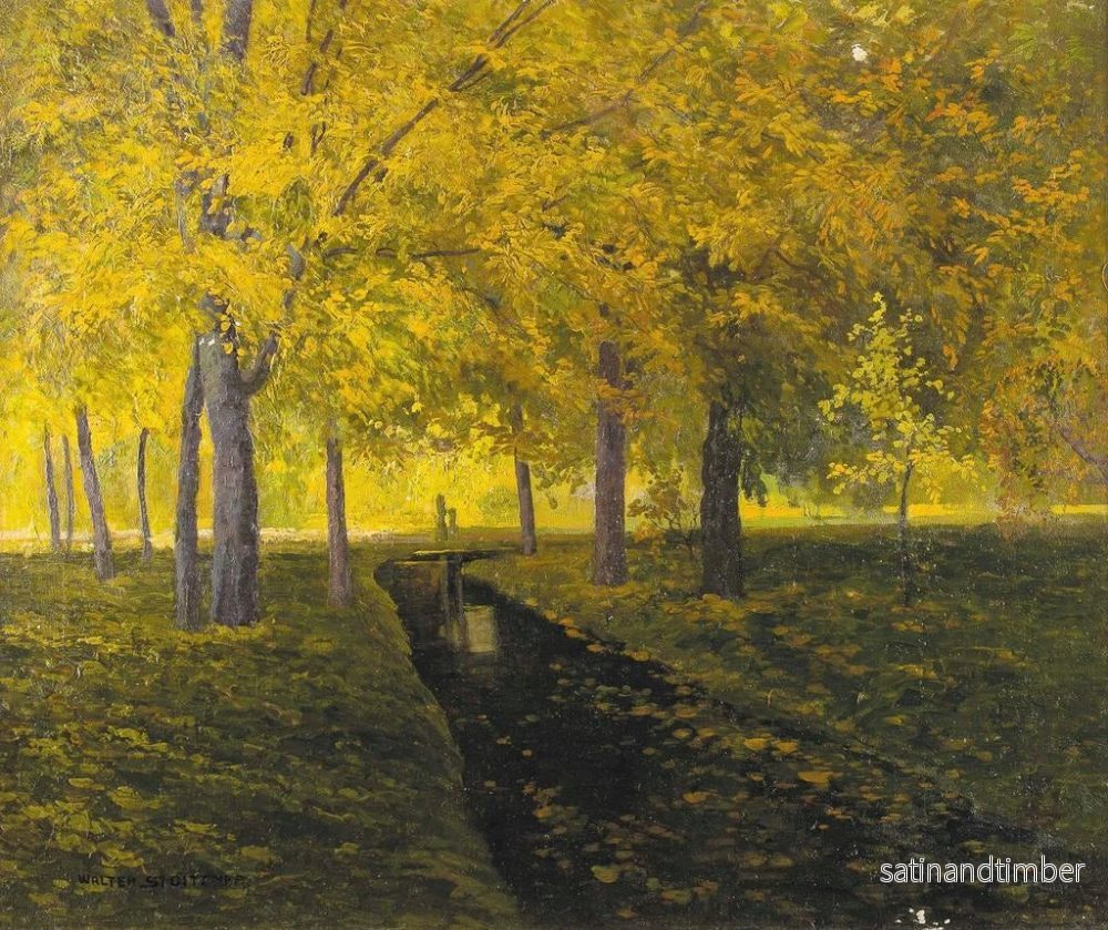 Reproduktion av målningen Bach i höstskogen - Walter Stoitzner - Bild 2