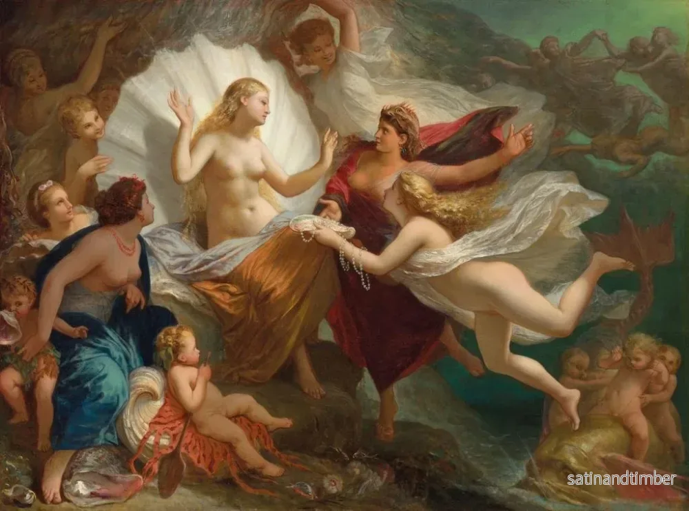 Reproduktion av målningen La Naissance de Vénus - Henri-Pierre Picou - Bild 2