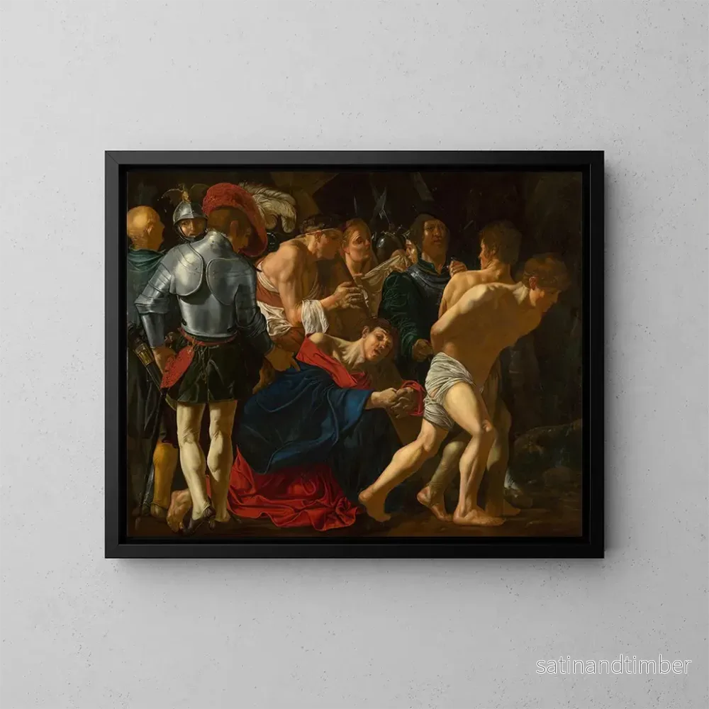 Reproduktion av målningen Le Christ portant la croix - Cecco del Caravaggio