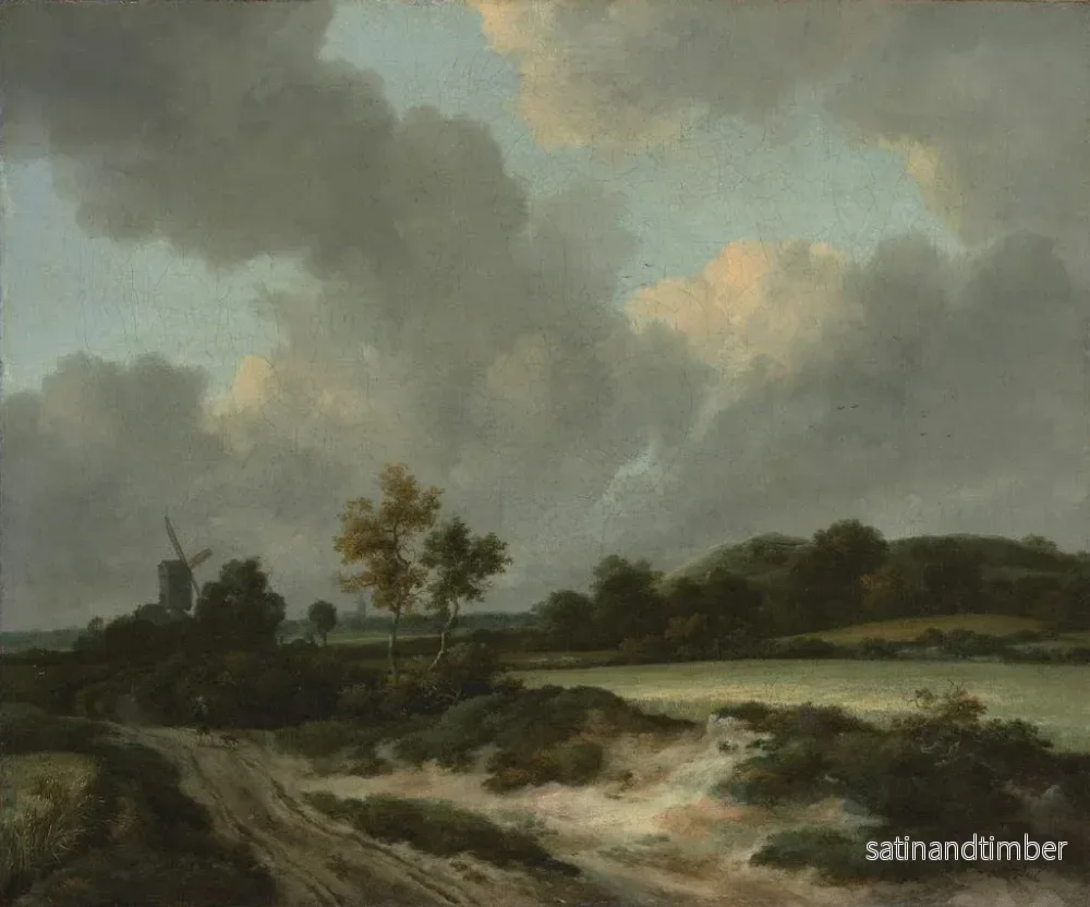 Reproduktion av målningen Fields of Wheat - Jacob van Ruisdael - Bild 2