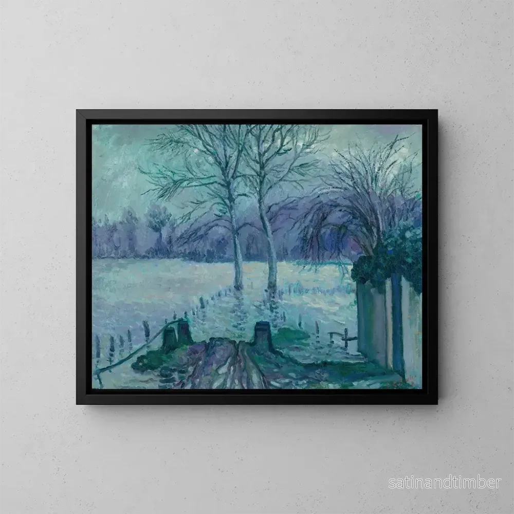 Reproduktion av målningen Les Ajuj Giverny - Theodore Earl Butler