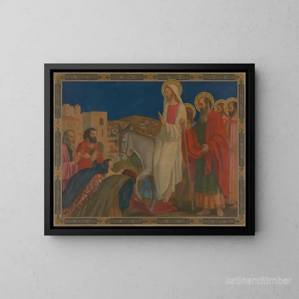 Reproduktion av målningen Entré till Jerusalem - Henry Siddons Mowbray