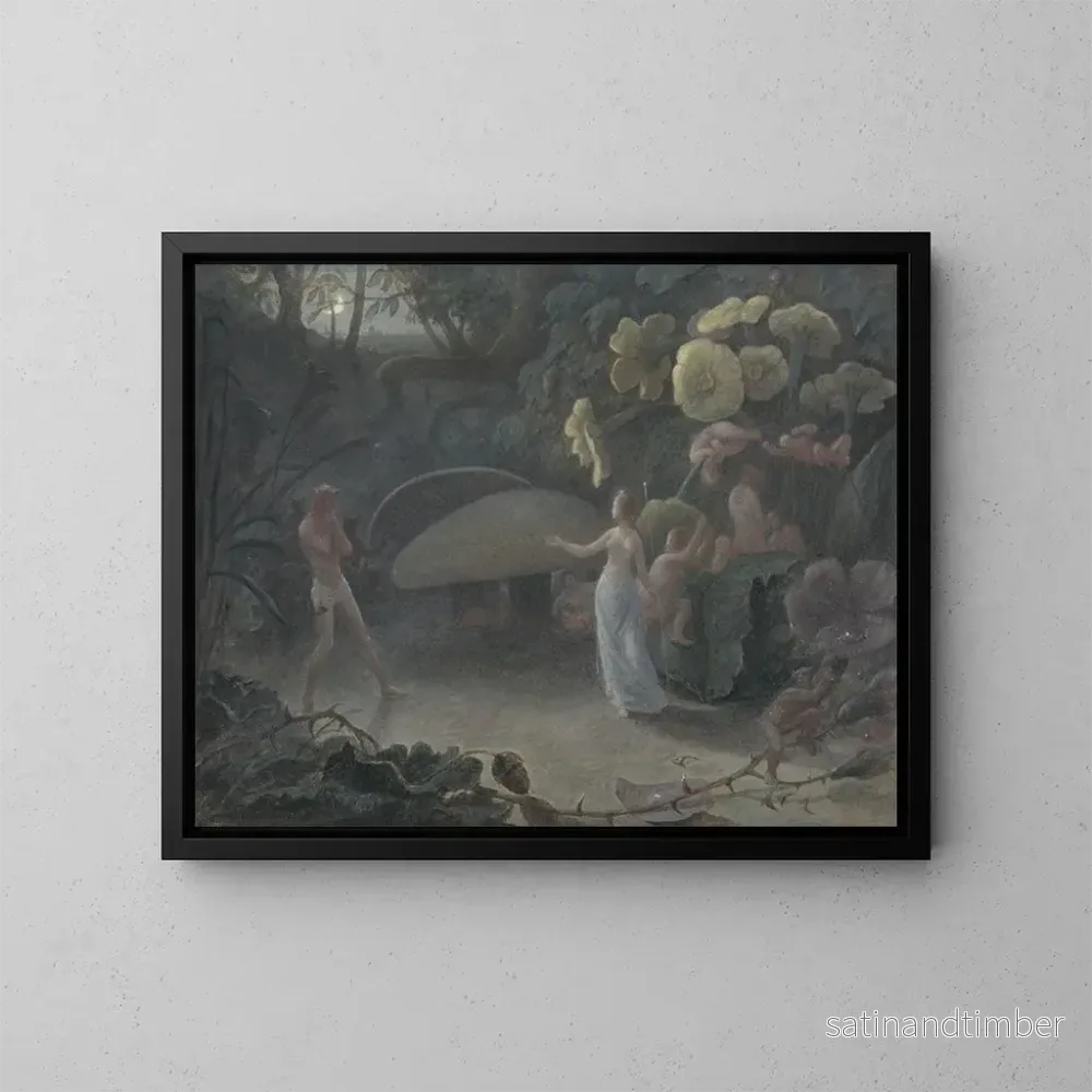 Reproduktion av målningen Oberon och Titania - Francis Danby