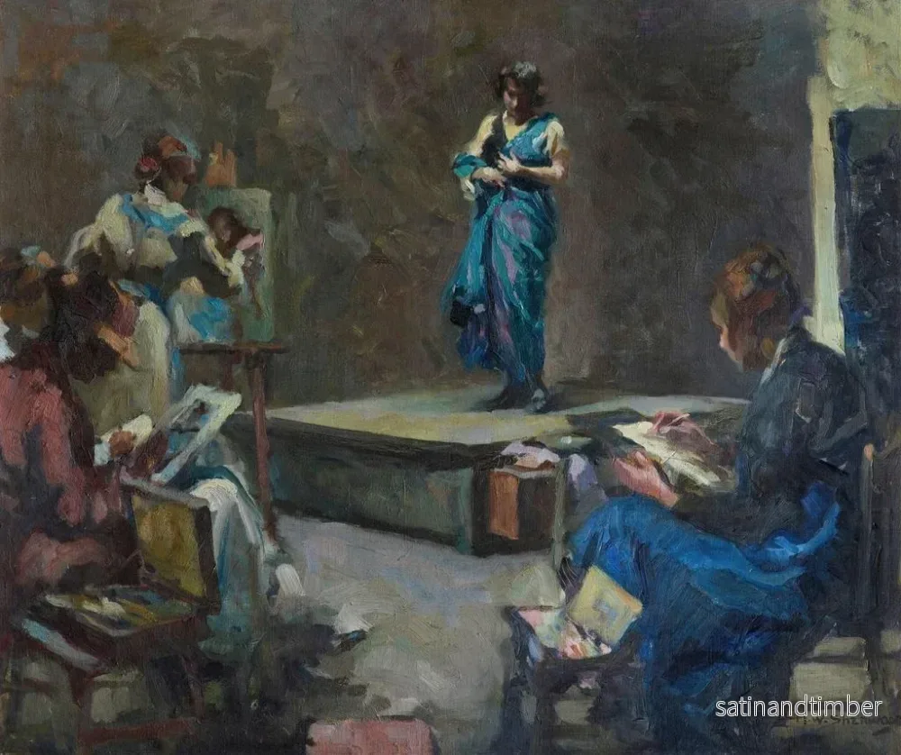 Reproduktion av målningen Le modèle - Maud Sherwood - Bild 2