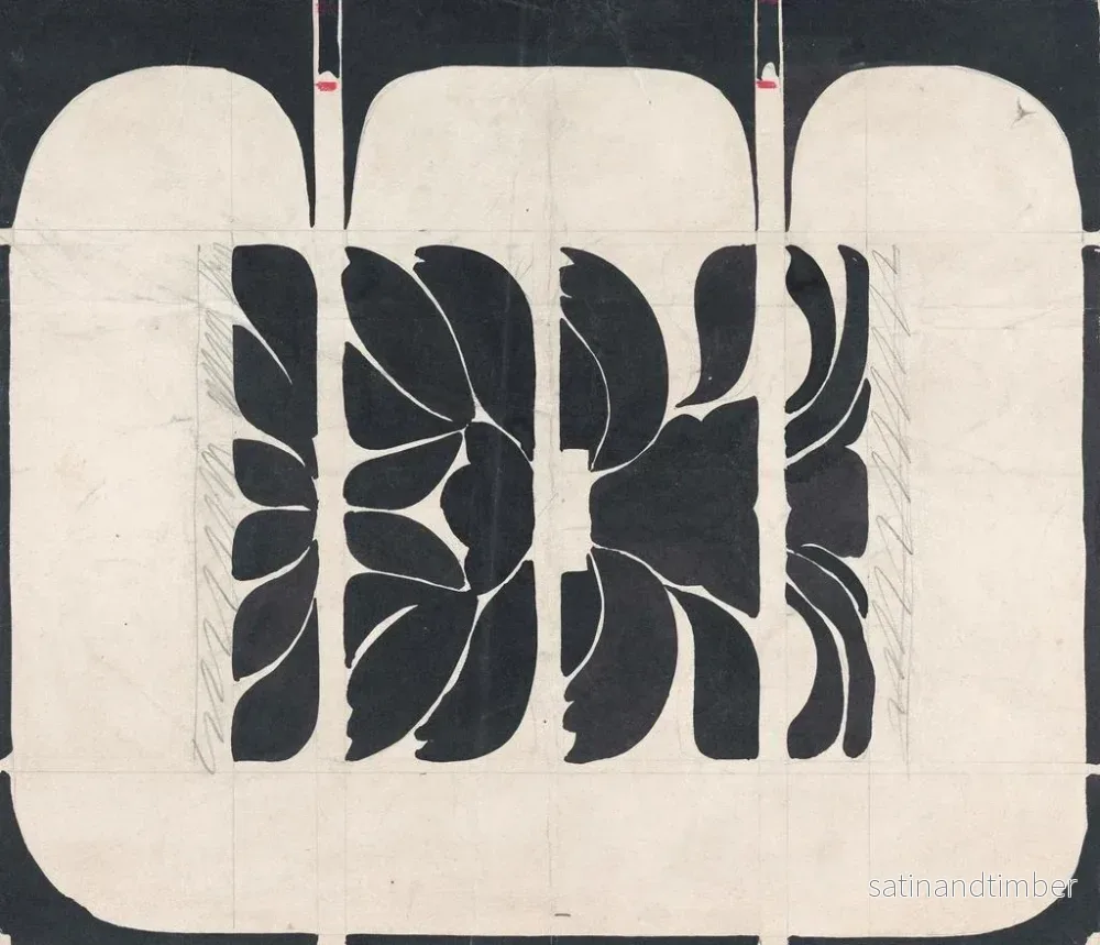 Reproduktion av målningen av omslagsdesign för en bok med blommönster - Carel Adolph Lion Cachet - Bild 2