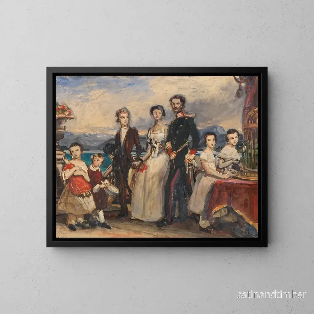 Reproduktion av målningen Studie för målningen Systrarna till kejsarinnan Elisabeth av Österrike – Joseph Karl Stieler Reproduktion av målningen Studie för målningen Systrarna till kejsarinnan Elisabeth av Österrike – Joseph Karl Stieler