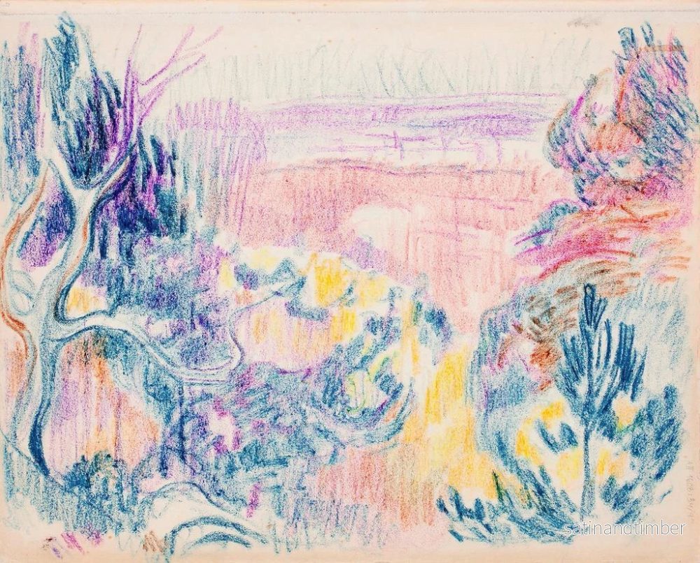 Reproduktion av målningen Landskapsbild av Ranta - Magnus Enckell - Bild 2