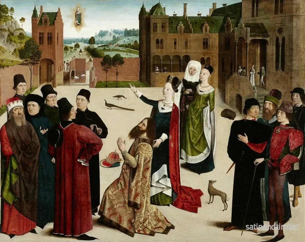 Reproduktion av målningen La Prophétie de la Sibylle tiburtine - Maître de la Sibylle Tiburtine - Bild 2