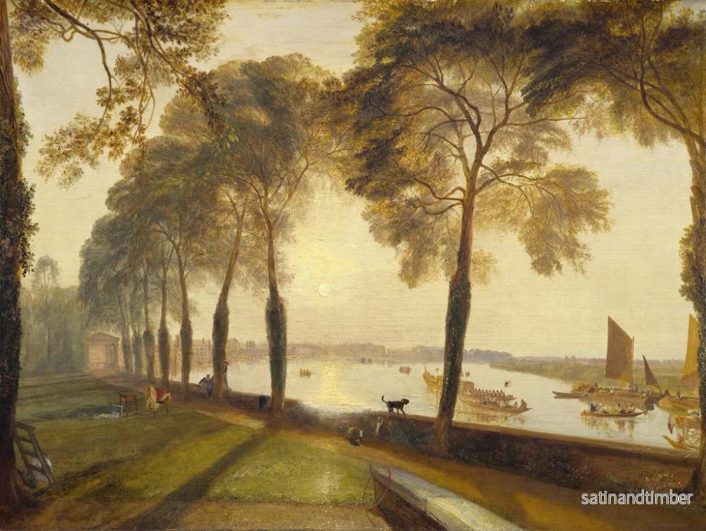 Reproduktion av målningen Terrasse de Mortlake - Joseph Mallord William Turner - Bild 2