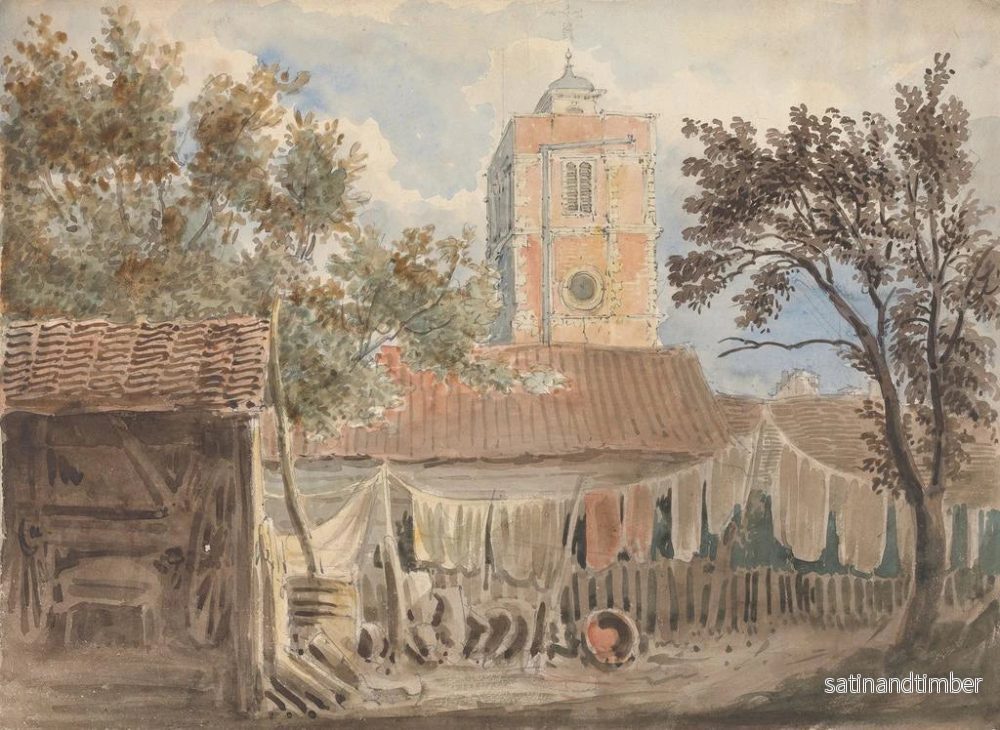 Reproduktion av målningen av Wandshorst kyrka, Surrey - George Sidney Shepherd - Bild 2