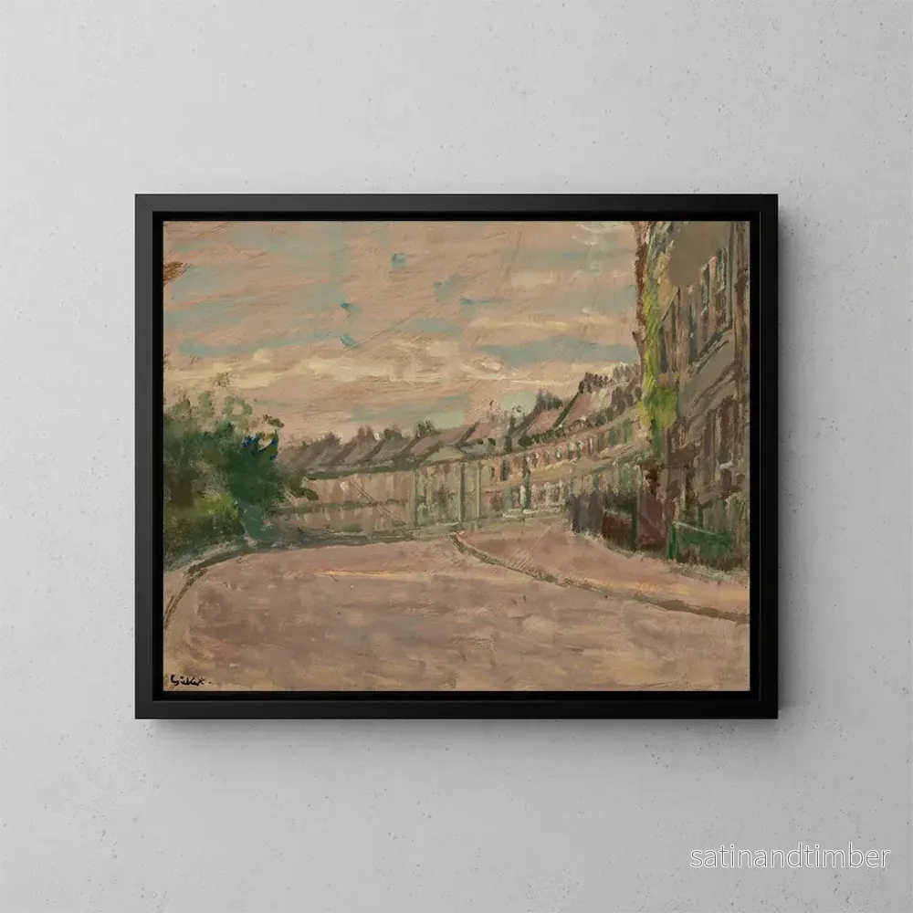 Reproduktion av målningen Crescent Lansdown i Bath - Walter Richard Sickert