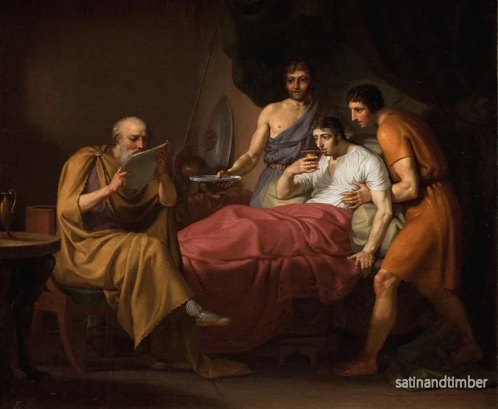 Reproduktion av målningen av Alexander den Store på sin dödsbädd - Christoffer Wilhelm Eckersberg - Bild 2