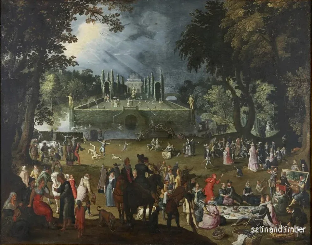 Reproduktion av målningen La fête - Sebastian Vrancx - Bild 2
