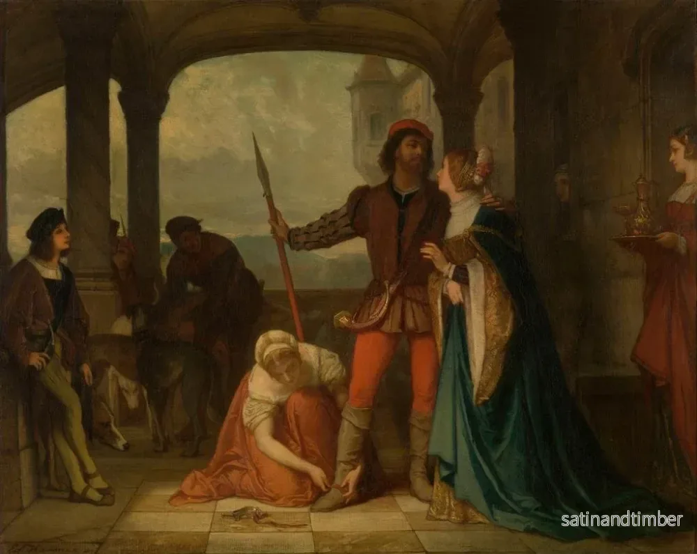 Reproduktion av målningen Le jeune François Ier de France part à la chasse - Édouard Hamman - Bild 2