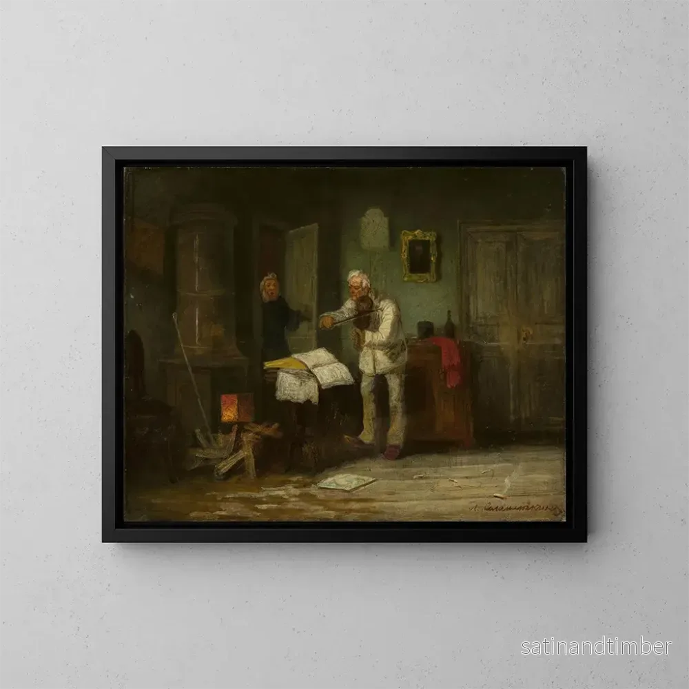 Reproduktion av målningen Le Violoniste - Leonid I. Solomatkin
