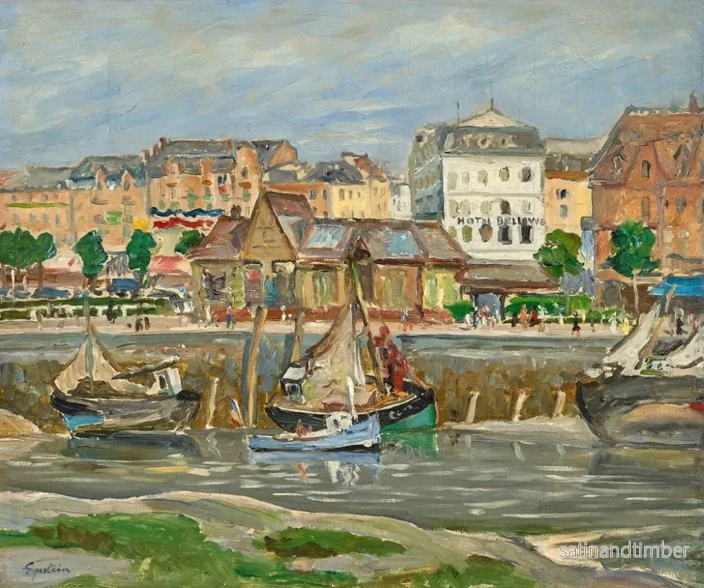 Reproduktion av målningen Vue du port - Henri Epstein - Bild 2