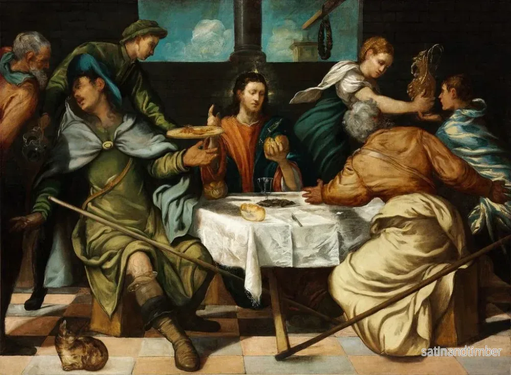 Reproduktion av målningen Le Souper à Emmaüs - Jacopo Tintoretto - Bild 2