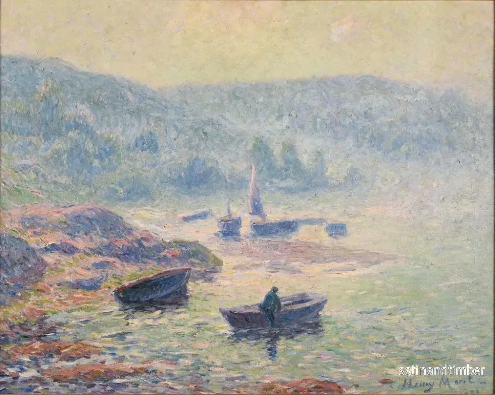 Reproduktion av målningen Brume sur la rivière Pont-Aven - Henry Moret - Bild 2