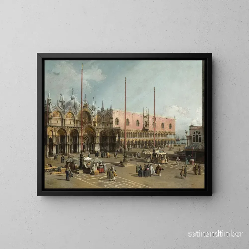 Reproduktion av målningen La place Saint-Marc, Venise – Canaletto Reproduktion av målningen La place Saint-Marc, Venise – Canaletto