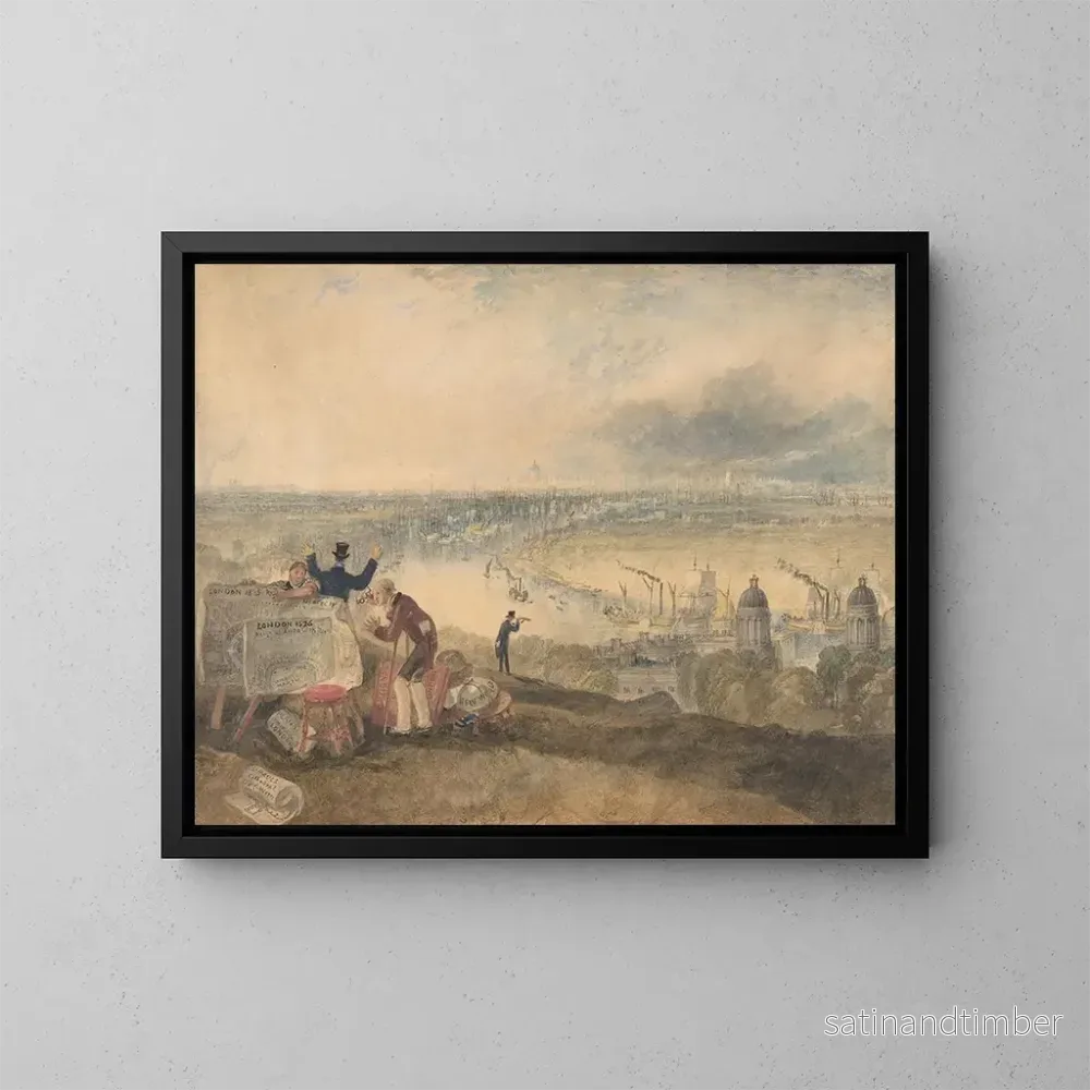 Reproduktion av målningen Vue de Londres depuis Greenwich – Joseph Mallord William Turner Reproduktion av målningen Vue de Londres depuis Greenwich – Joseph Mallord William Turner