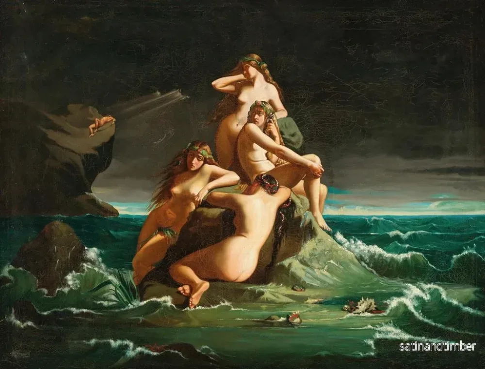 Reproduktion av målningen Les Océanides lamenterar Prometheus öde - Spansk skola - Bild 2