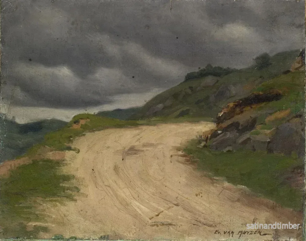 Reproduktion av målningen Route de Mornex - Evert Louis van Muyden - Bild 2